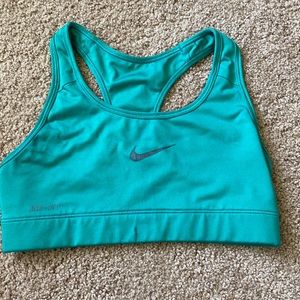 Turquoise Nike Dri-Fit Sports Bra